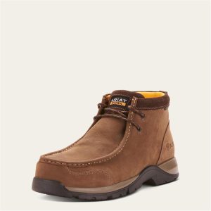 ARIAT MNS EDGE LTE MOC CT DRK BRN