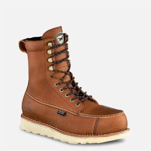 RED WING SHOE COMPANY 8 BROWN NT WP