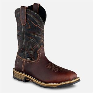 RED WING SHOE COMPANY 11 PULL-ON DK BRN/BL K ST W
